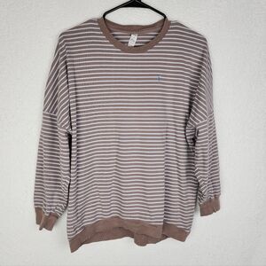 ZYIA Active Striped Long Sleeve Top S